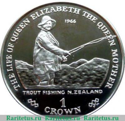 Реверс монеты 1 крона 2002 года   Гибралтар