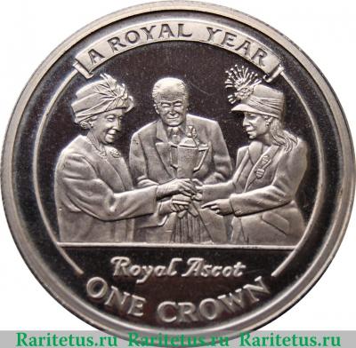 Реверс монеты 1 крона 2005 года   Гибралтар