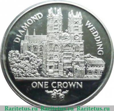 Реверс монеты 1 крона 2007 года   Гибралтар