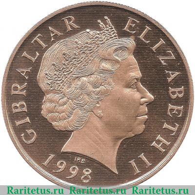 5 фунтов 1998 года   Гибралтар