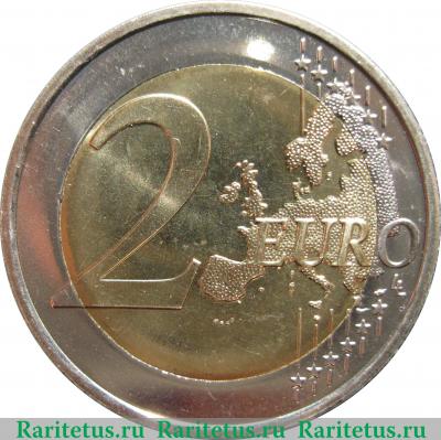 Реверс монеты 2 евро 2011 года   Греция