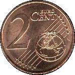 Реверс монеты 2 евроцента 2002-2019 годов   Греция