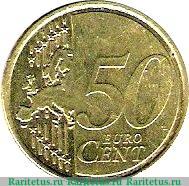 Реверс монеты 50 евроцентов 2007-2019 годов   Ирландия