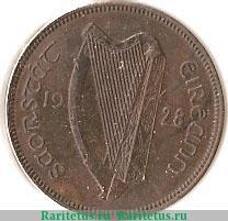 ½ пенни 1928-1937 годов   Ирландия