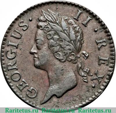 ½ пенни 1741-1753 годов   Ирландия
