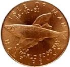 Реверс монеты ½ пенни 1981 года   Остров Мэн