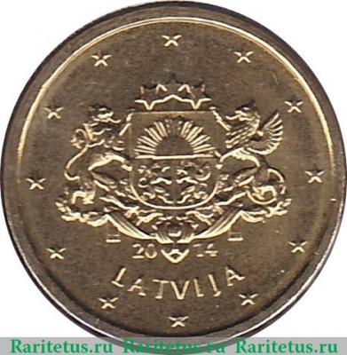 10 евроцентов 2014-2019 годов   Латвия