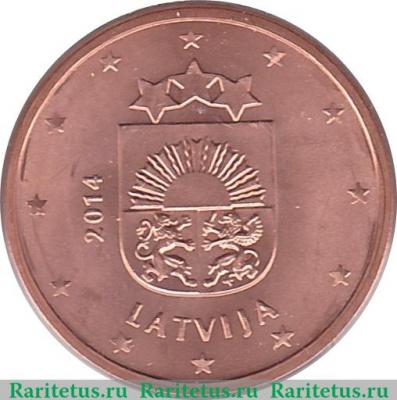 5 евроцентов 2014-2019 годов   Латвия