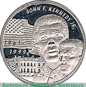 Реверс монеты 5 долларов 1999 года   Либерия