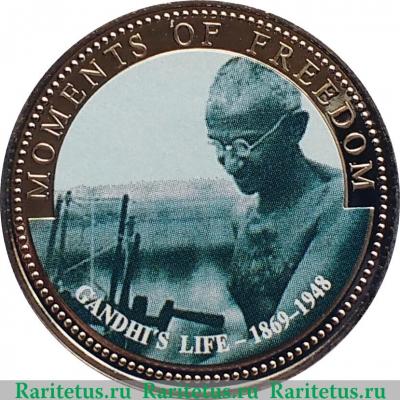 Реверс монеты 10 долларов 2001 года   Либерия