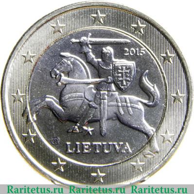 1 евро 2015-2019 годов   Литва