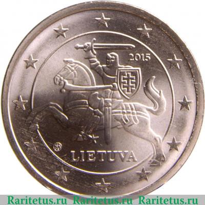 2 евроцента 2015-2019 годов   Литва