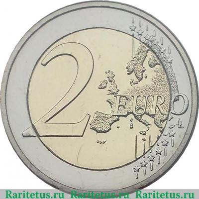 Реверс монеты 2 евро 2013 года   Люксембург
