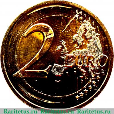Реверс монеты 2 евро 2014 года   Люксембург