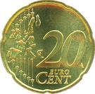 Реверс монеты 20 евроцентов 1999-2006 годов   Нидерланды