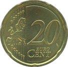 Реверс монеты 20 евроцентов 2007-2013 годов   Нидерланды