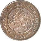 ½ цента 1878-1901 годов   Нидерланды