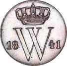 ½ цента 1841-1847 годов   Нидерланды
