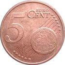 Реверс монеты 5 евроцентов 1999-2013 годов   Нидерланды