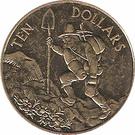 Реверс монеты 10 долларов 1997 года   Новая Зеландия