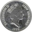 10 центов 1990 года   Новая Зеландия