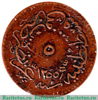 Реверс монеты 5 пара 1850 года   Османская империя