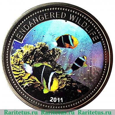 Реверс монеты 1 доллар 2011 года   Палау