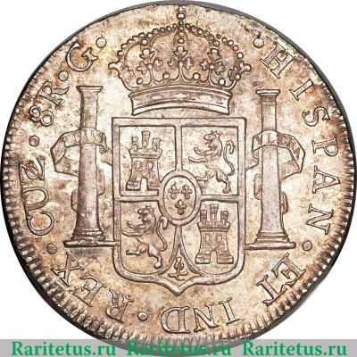 Реверс монеты 8 реалов 1811-1824 годов   Перу