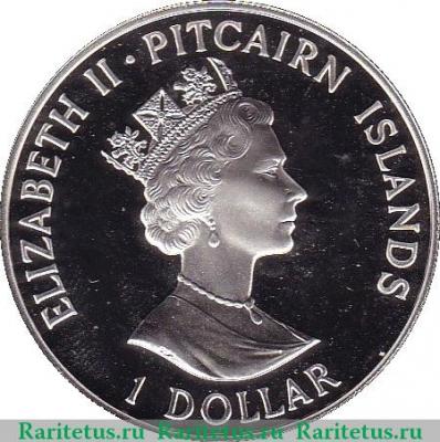 1 доллар 1989 года   Острова Питкэрн