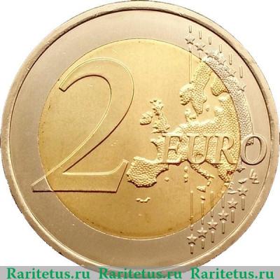 Реверс монеты 2 евро 2010 года   Португалия