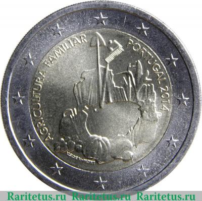 2 евро 2014 года   Португалия