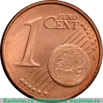 Реверс монеты 1 евроцент 2002-2019 годов   Португалия
