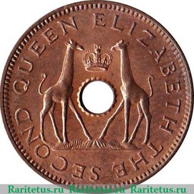 ½ пенни 1955-1964 годов   Родезия и Ньясаленд