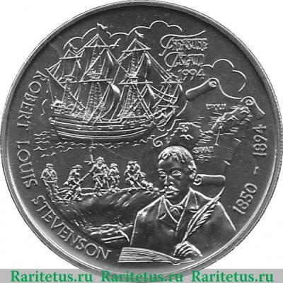 Реверс монеты 5 тала 1994 года   Самоа