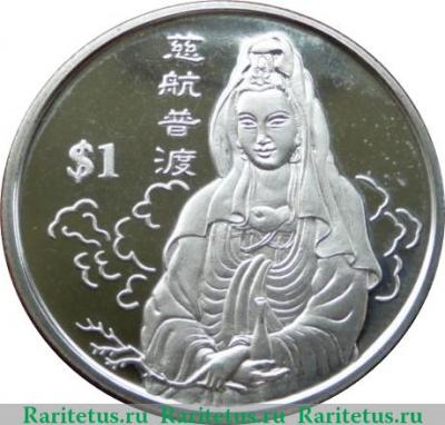 Реверс монеты 1 доллар 2000 года   Сьерра-Леоне