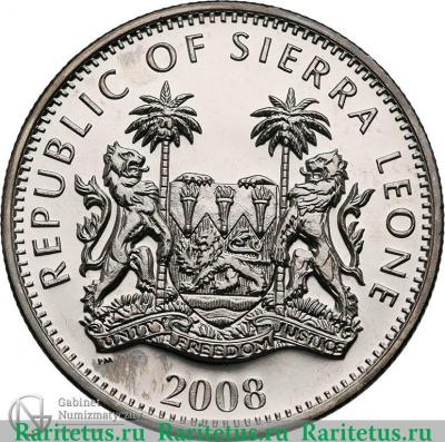 1 доллар 2008 года   Сьерра-Леоне