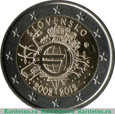 2 евро 2012 года   Словакия