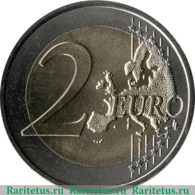 Реверс монеты 2 евро 2013 года   Словакия