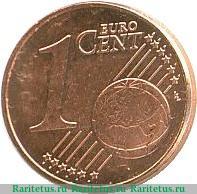 Реверс монеты 1 евроцент 2009-2019 годов   Словакия
