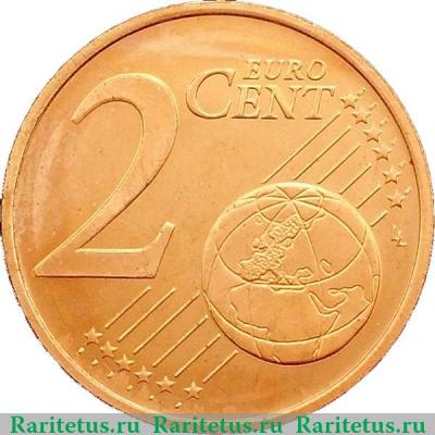 Реверс монеты 2 евроцента 2007-2019 годов   Словения
