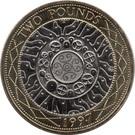 Реверс монеты 2 фунта 1997 года   Великобритания