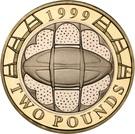 Реверс монеты 2 фунта 1999 года   Великобритания