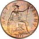 Реверс монеты ½ пенни 1895-1901 годов   Великобритания