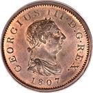½ пенни 1806-1807 годов   Великобритания