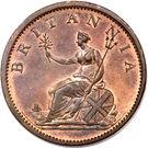 Реверс монеты ½ пенни 1806-1807 годов   Великобритания