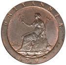 Реверс монеты 1 пенни 1797 года   Великобритания