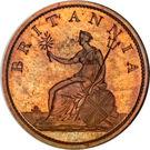 Реверс монеты 1 пенни 1806-1807 годов   Великобритания