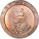 Реверс монеты 2 пенса 1797 года   Великобритания