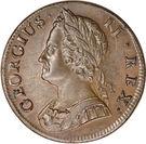 ½ пенни 1740-1754 годов   Великобритания