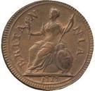 Реверс монеты 1 фартинг 1717 года   Великобритания